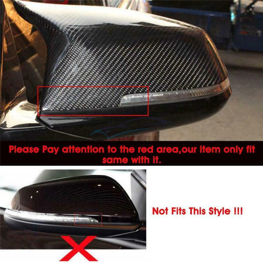 2PC Carbon Fiber Exterior Mirror Cover For BMW 2/3/5 F20 F21 F22 F30 F31 F32 F33
