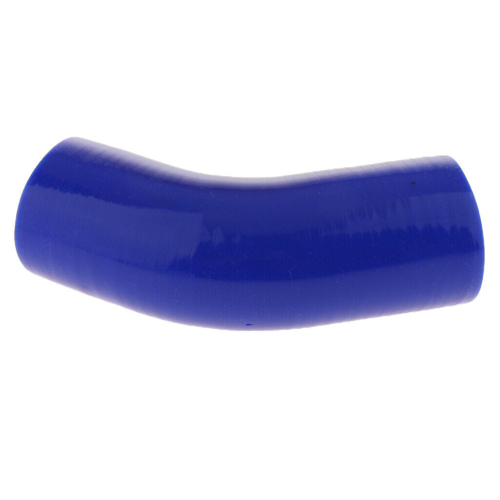 63mm 45 Degree 4 ply Silicone Elbows Turbo Hose Racing Coupler Pipe Blue