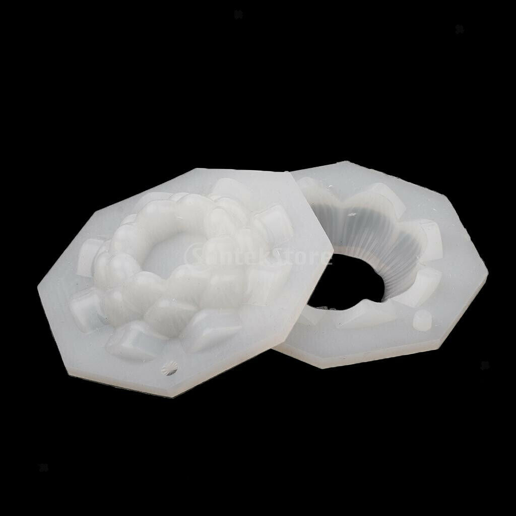 Lotus Flower Shape Candle Mould Soap Mold for DIY Candle Making 5.5x2.7cm