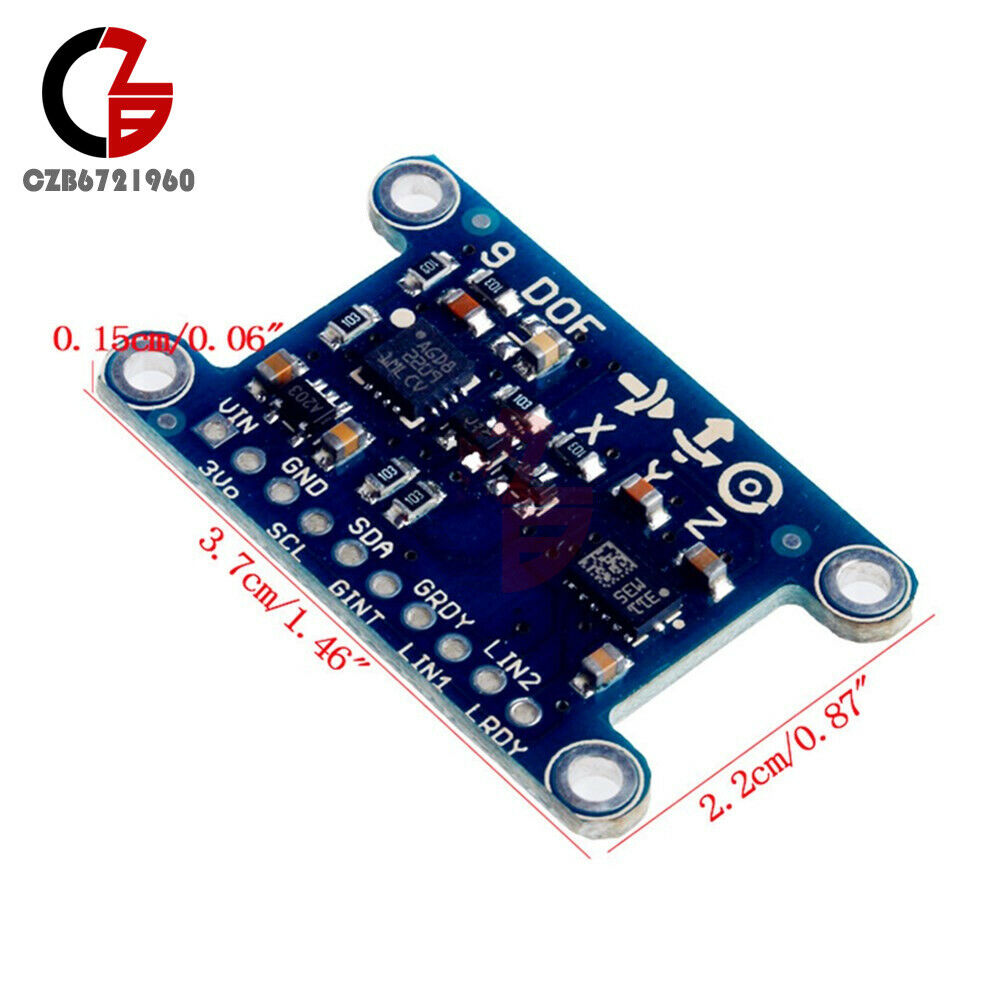 Axis IMU L3GD20 LSM303D Module 9DOF Compass Acceleration Gyroscope for Arduino