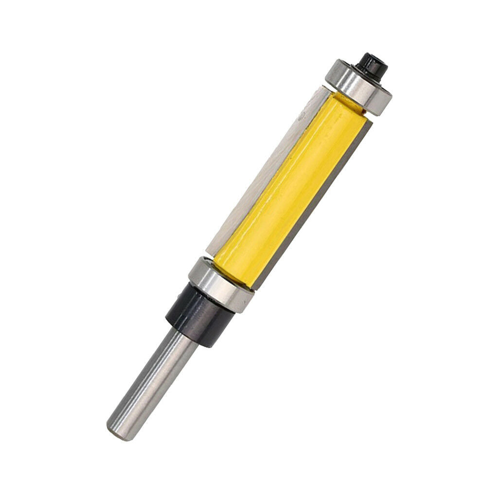 1/4" Shank Bearing Flush Trim Pattern Router Bit Milling Cutter 38mm Yellow