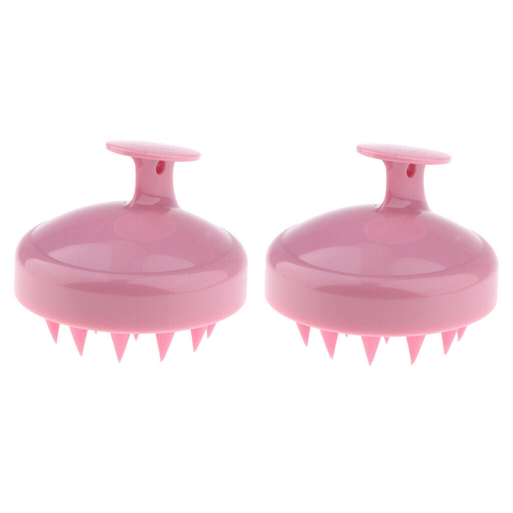 2 Pieces Manual Scalp Massager Shower Scrubber Brush For Deep Cleaning