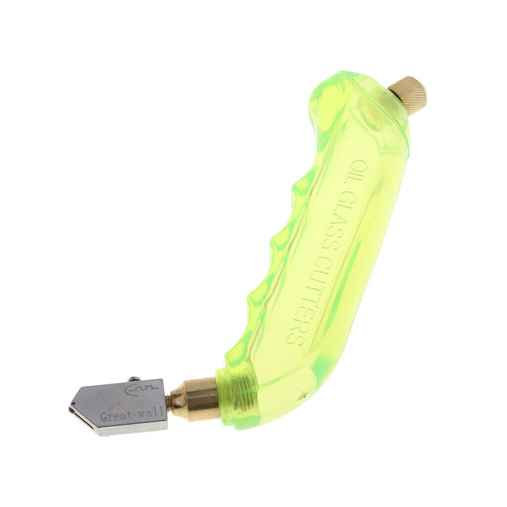 Grip Glass Cutter with Oil Reservoir Glass Cutting Tools Light Green