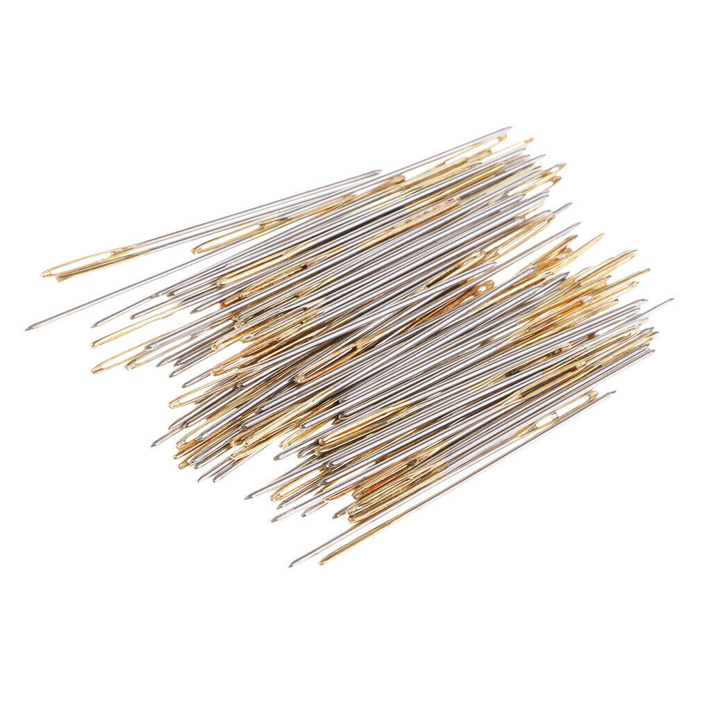 200Pcs Large Eye Needles for Embroidery Cross Stitch Sewing Needles 24 26