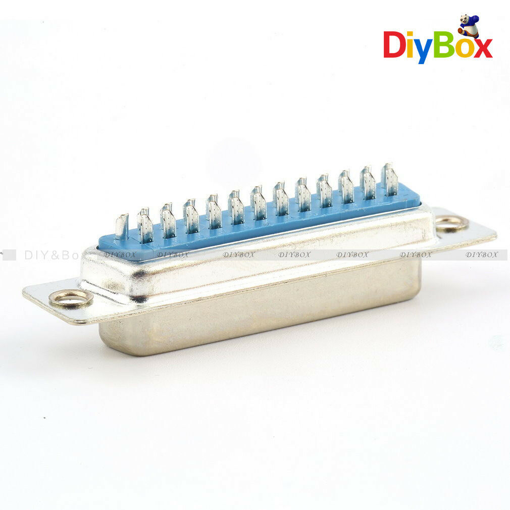 1Pair 25Pin D-SUB DB25 Pin Female Male Solder Type Welding Connect Connector