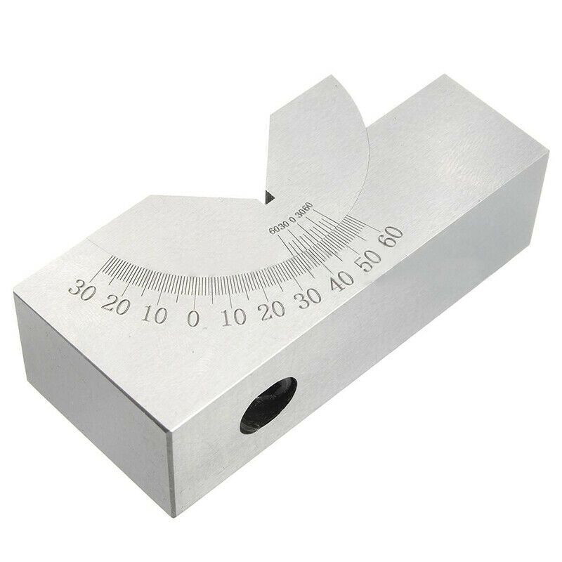 0Â°to60Â° Adjustable Angle V-Block Precision Gauge Micro-Milling Setting + Wrench