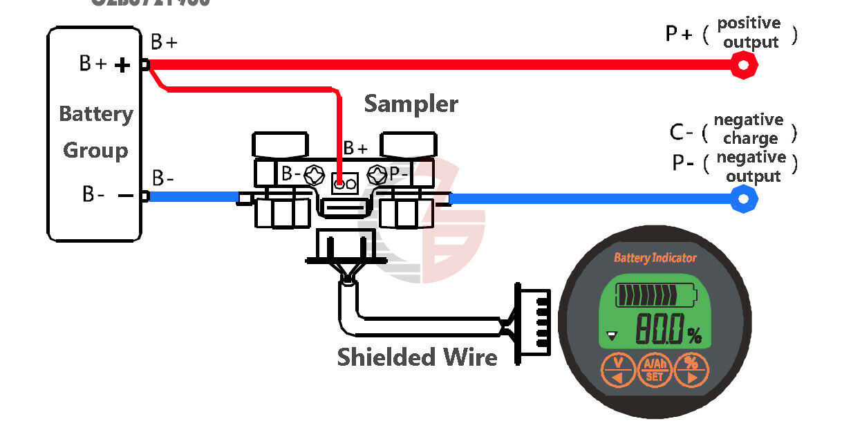 DC8-80V 50A TR16 Battery Capacity Tester Coulometer Battery Indicator Coulometer