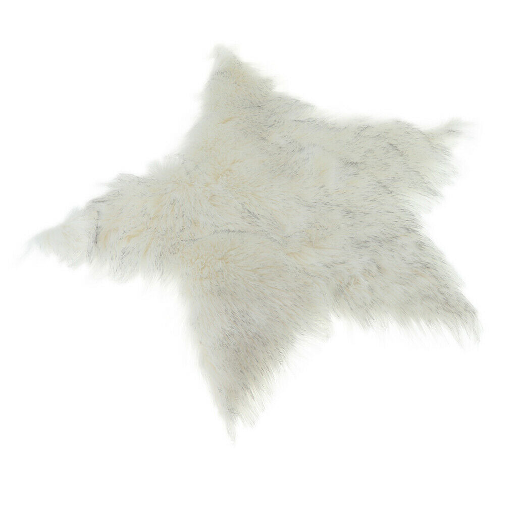 Plush Shaggy Area Rugs Fluffy Floor Carpet for Bedroom Bedside White_1