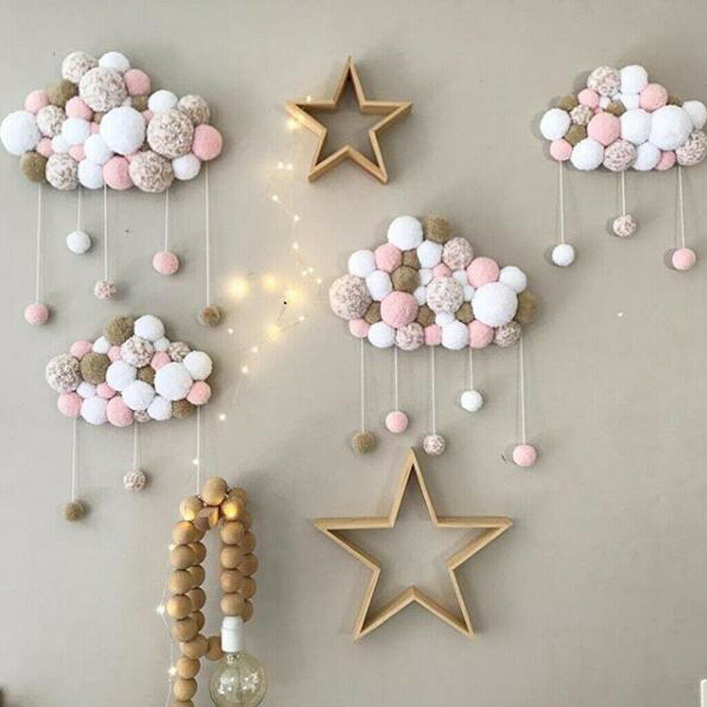 2x Ornaments DIY Hanging Decorations for Nursery Clouds Ornate