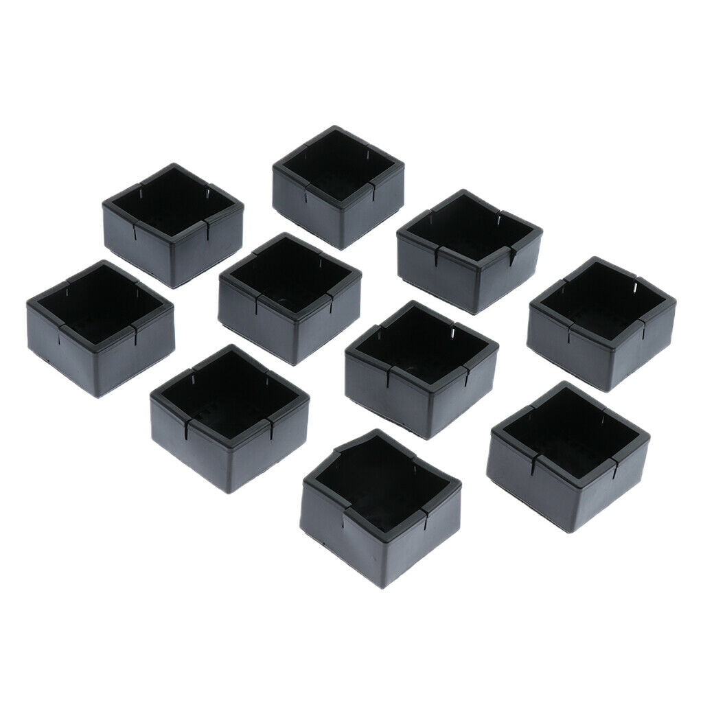 10Pcs Silicone Caps Felt Pads for Square Chair Leg  4.8x3.3cm