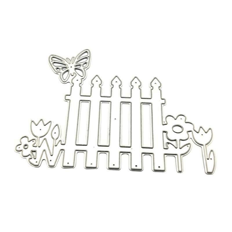 Butterfly Fence Metal Cutting Dies Stencil DIY Scrapbooking Album Paper Template