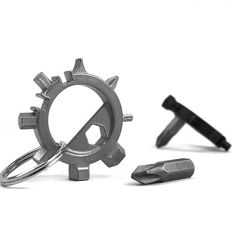 Stainless Steel Bicycle Repair Tools 12 in 1 Multifunctional Opener ScrewdriFCA