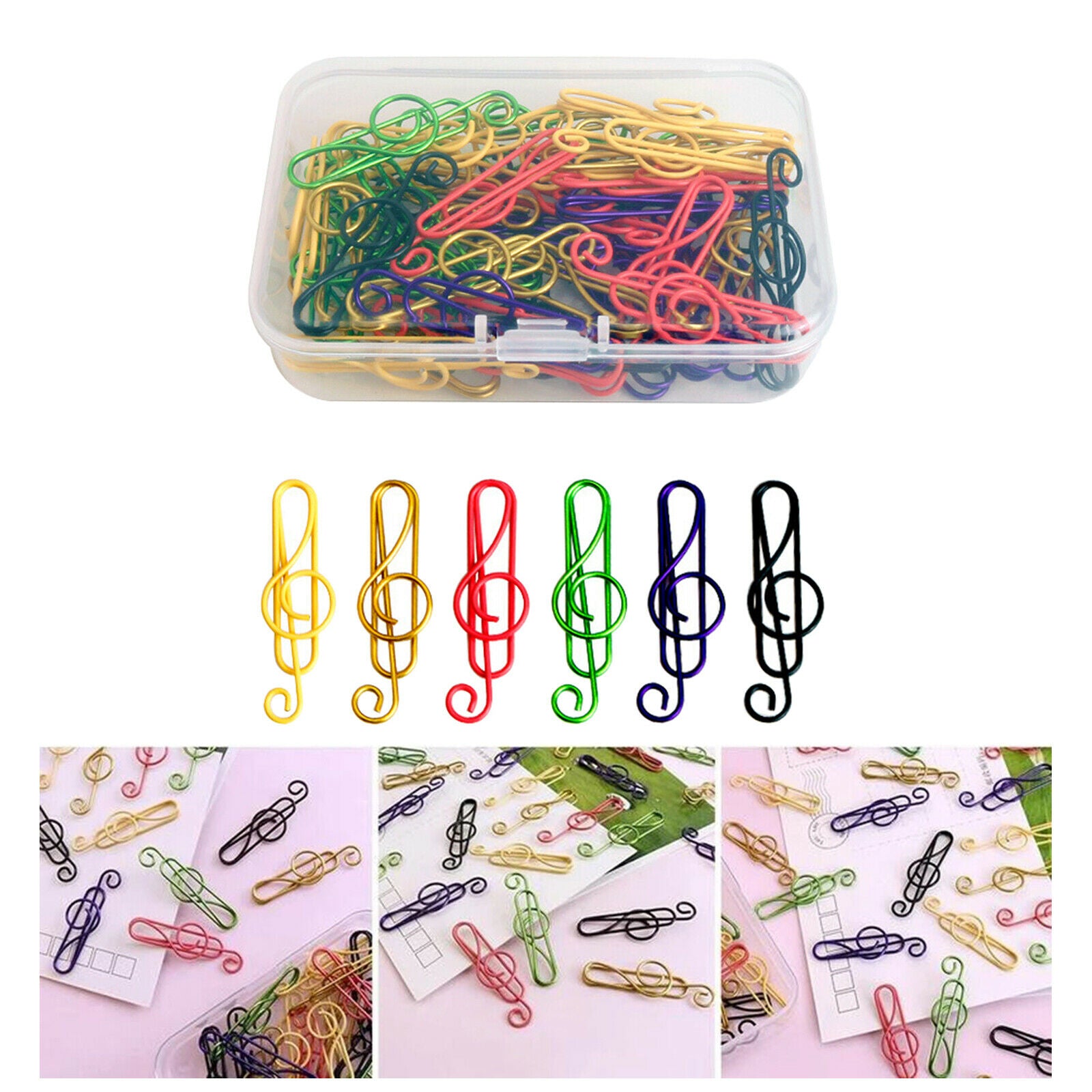 Paper Clip Paperclip Decorative Paper Clamp Document Mark Clips Accessories