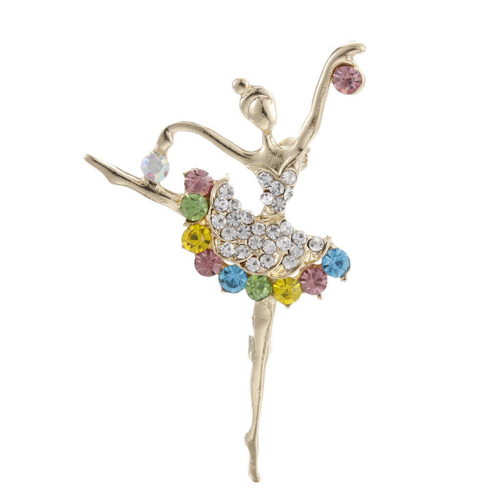 Ballet Dancing Girl Brooch Pin For Women Fashion Jewelry Gift