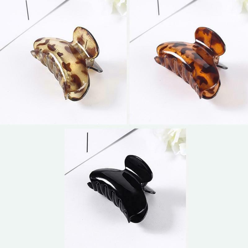 3pcs Hair Claw Clips Set Hair Clamps Simple Non Slip Hairpin Plastic Jaw Clips