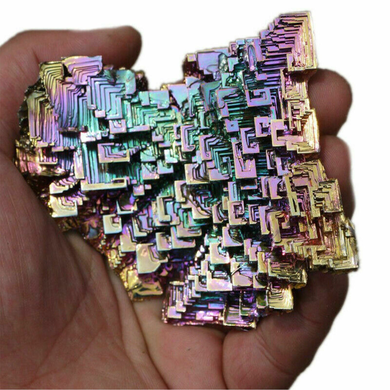 Colorful Bismuth Bismuth Crystals High Purity Bismuth Metal Crystal Sample