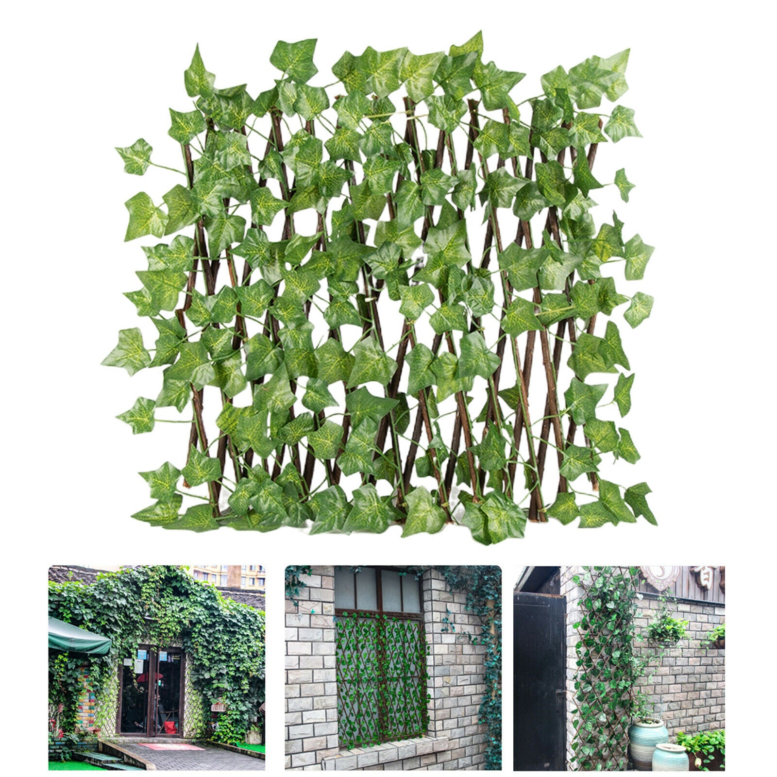 2pcs Retractable Garden Fence Trellis Privacy Screen Garden Yard Decor