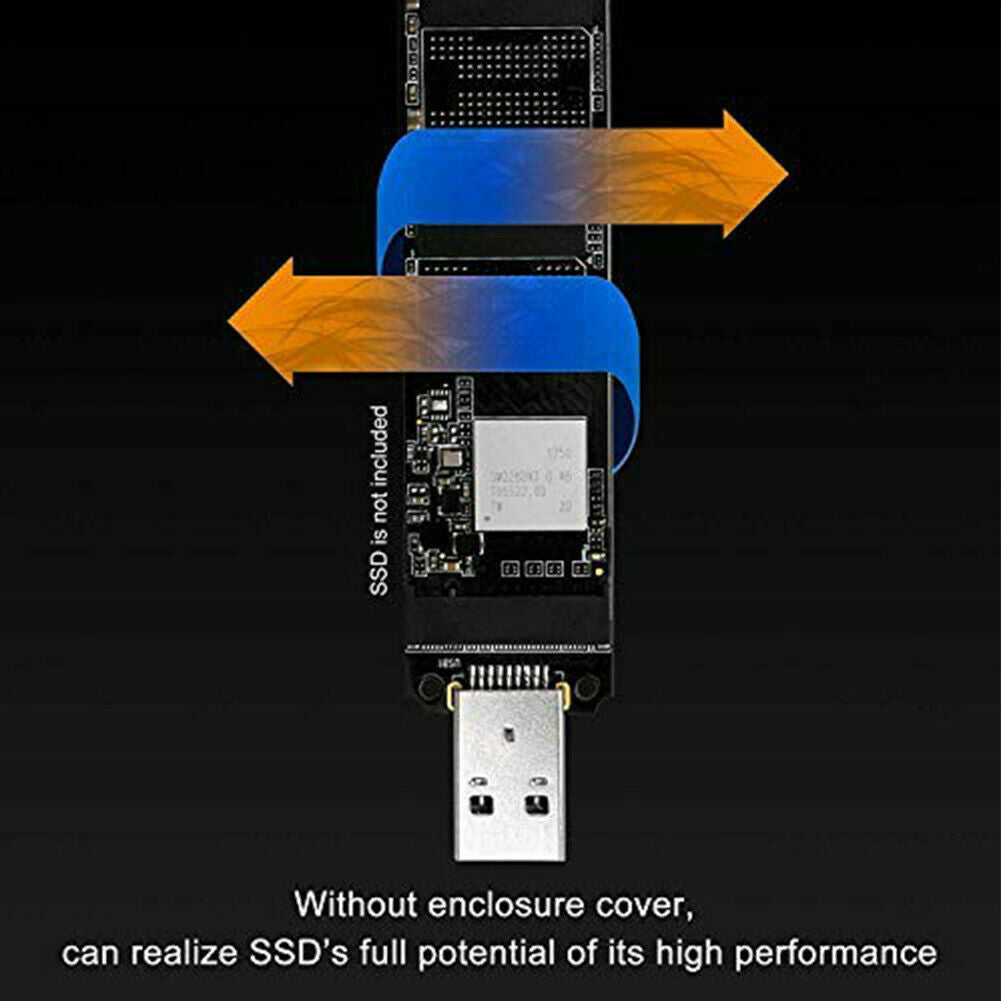 M.2 NVME SSD to USB 3.1 Adapter PCI-E to USB-A 3.0 Solid State Drive Converter
