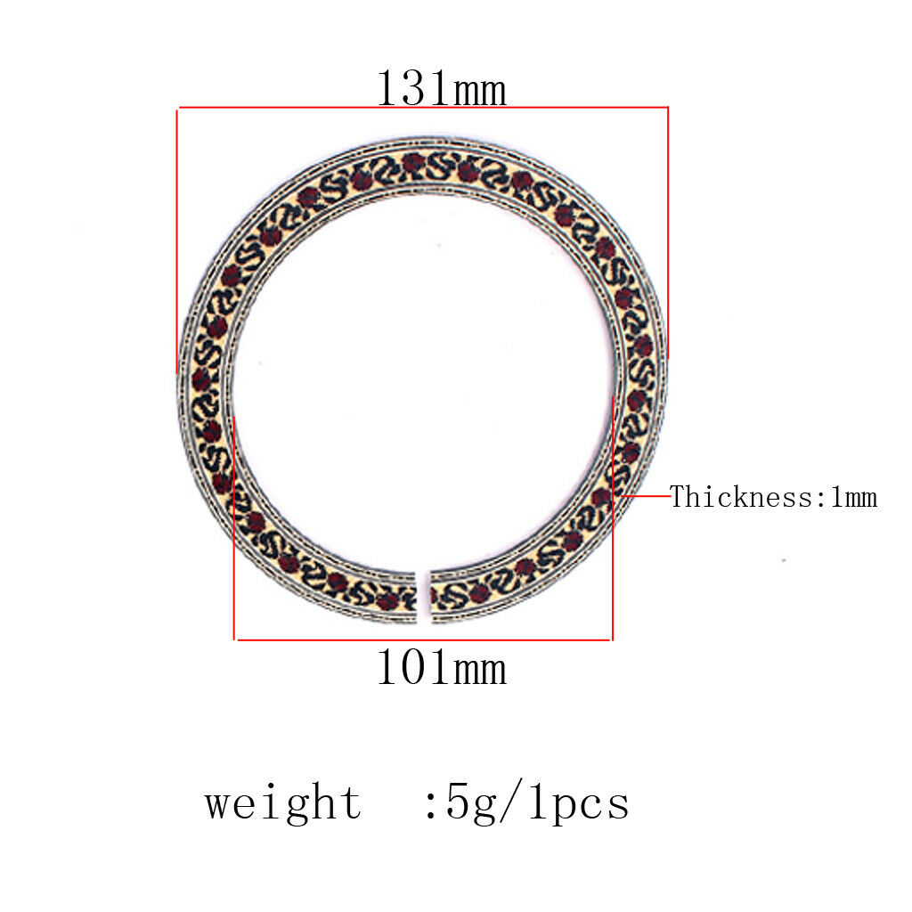 3pcs Rosette Soundhole Inlay for Classical Guitar Parts