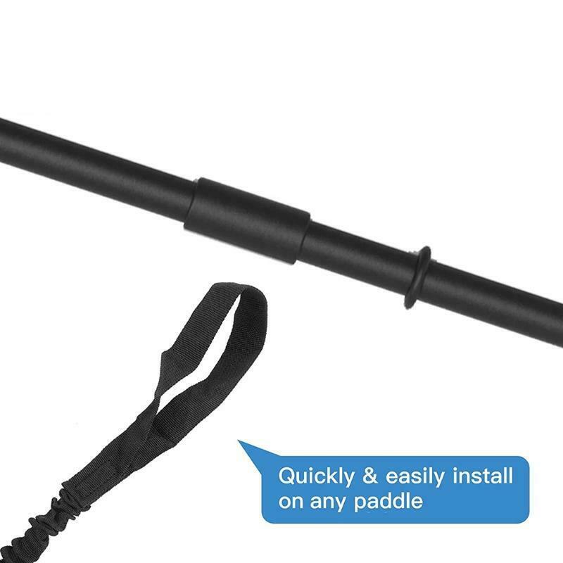 Kayak Paddle Leash Safety Tool Lanyard Kayak Accessories Stretchable Coiled Rod
