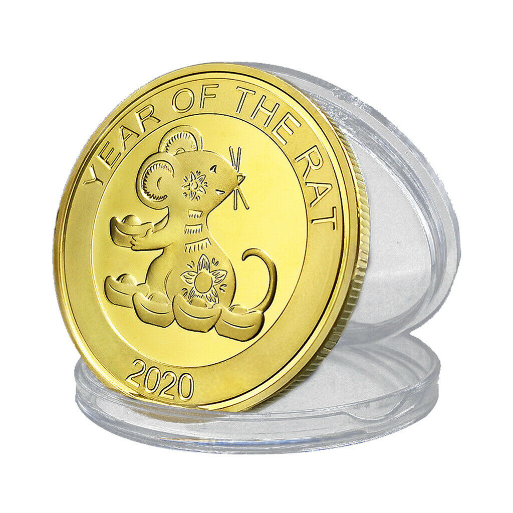 2020 Zodiac Commemorative Souvenir Challenge Coins Collection Gift Golden
