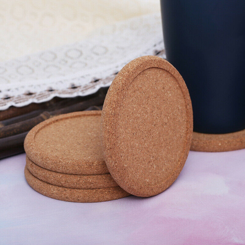 Cup Mat Coaster Home Round Drink Tea Cork Heat Resistant Coffee Pad Placemats