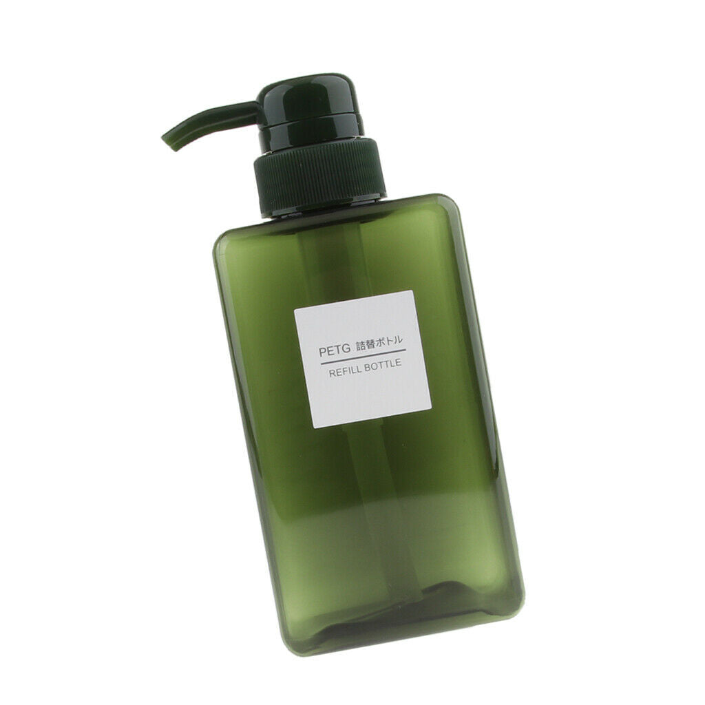2Pcs Foaming Soap Dispenser Cosmetic Containers Bottle  Dark green 450ml