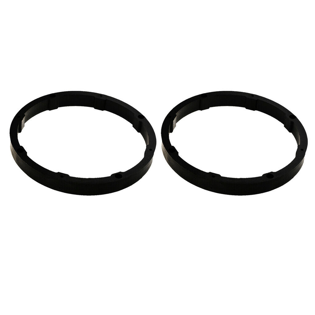 2 Pieces Plastic 6.5" Outside Dia Car Speaker Spacers Mat Solid