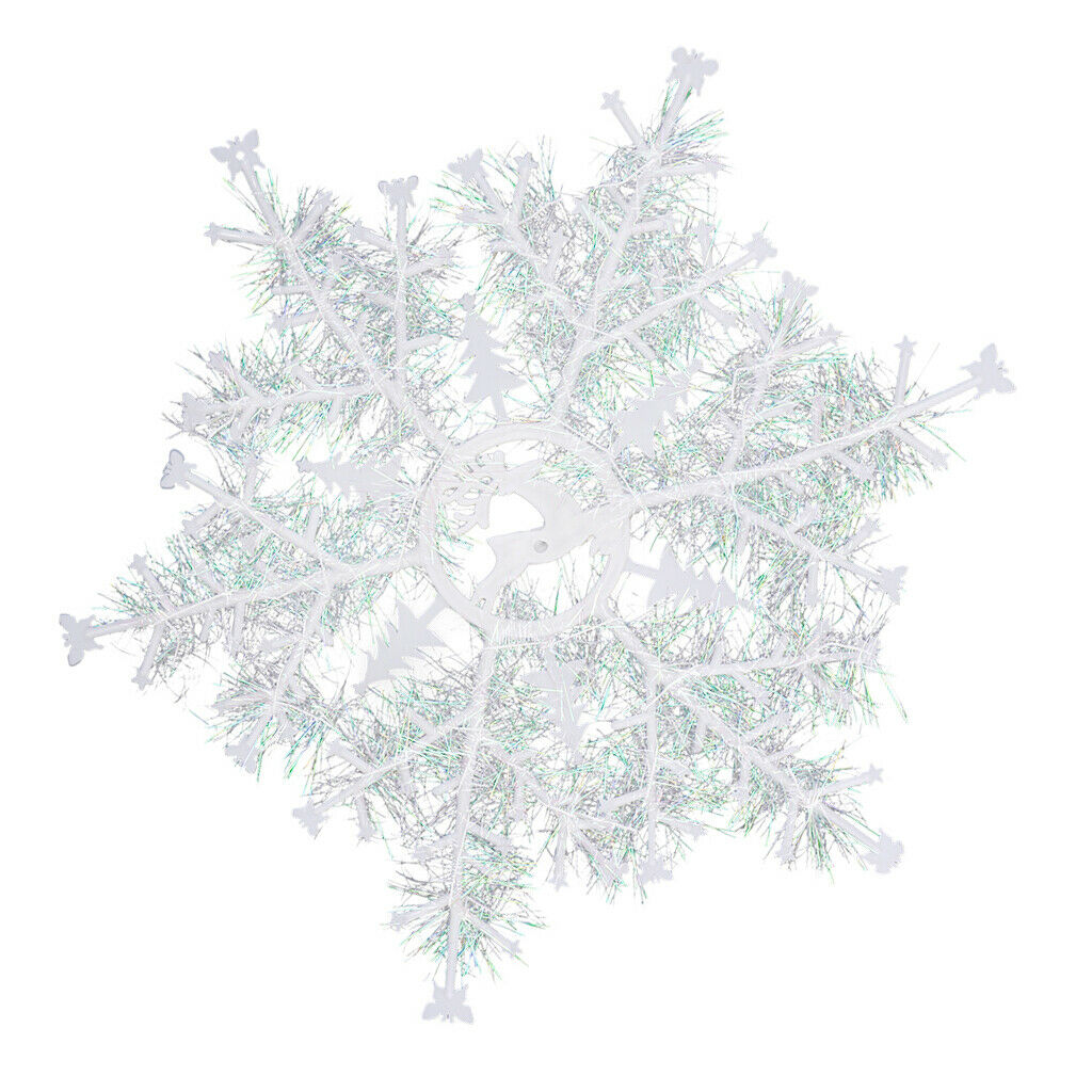 3pcs Xmas Snowflakes Pendants Christmas Tree Hanging Ornaments Party Supplies