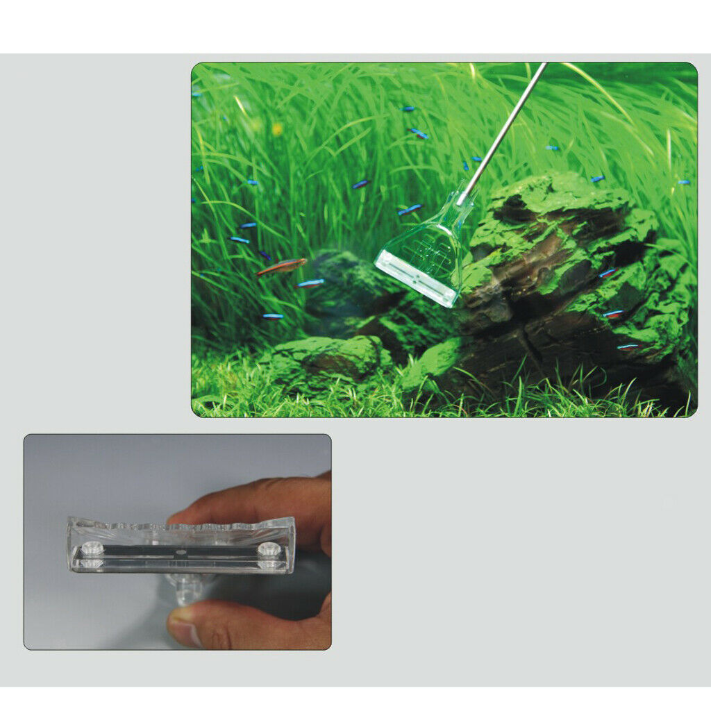 Aquarium Fish Tank Algae Coralline Stainless Steel Scraper Aquarium Cleaner