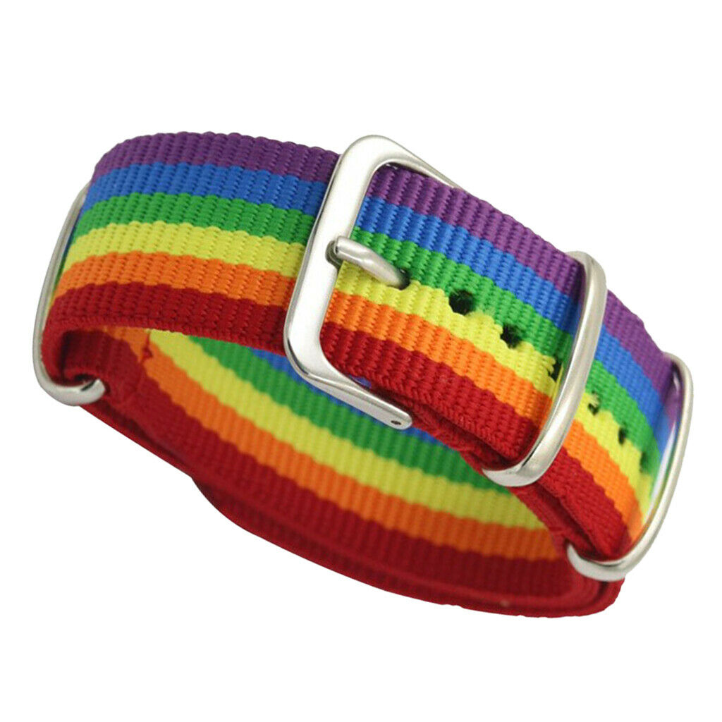 Watch Band Pin Buckle Nylon Webbing Replacement Strap 18mm