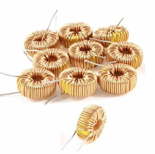 10Pcs Toroid Core Inductors Wire Wind Wound DIY mah--100uH 6A Coil JdWJD Lt