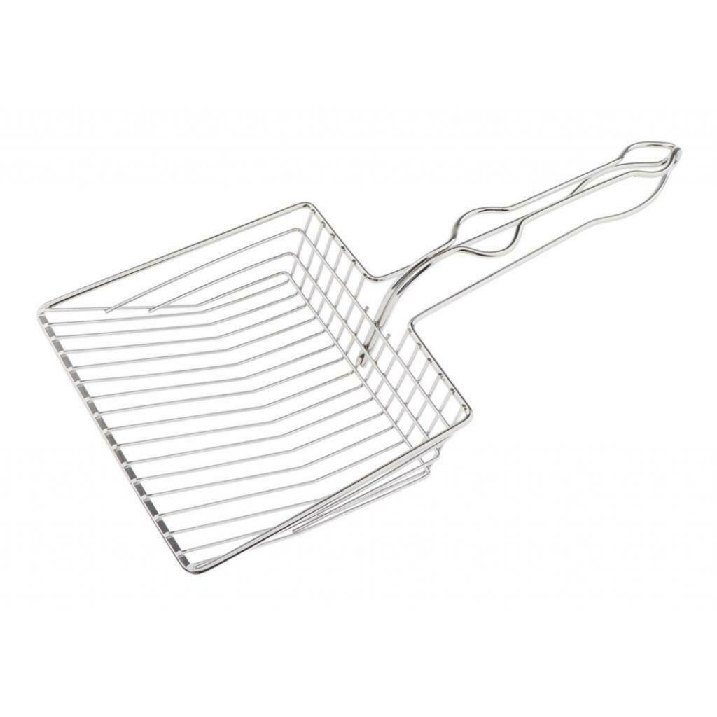 Metal Cat Litter Scooper - Non Stick Scoop  with Holder for Rabbit Small Animal