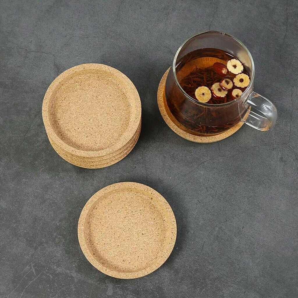 Cork Coasters Natural Cork Heat Resistant Absorbent Tea