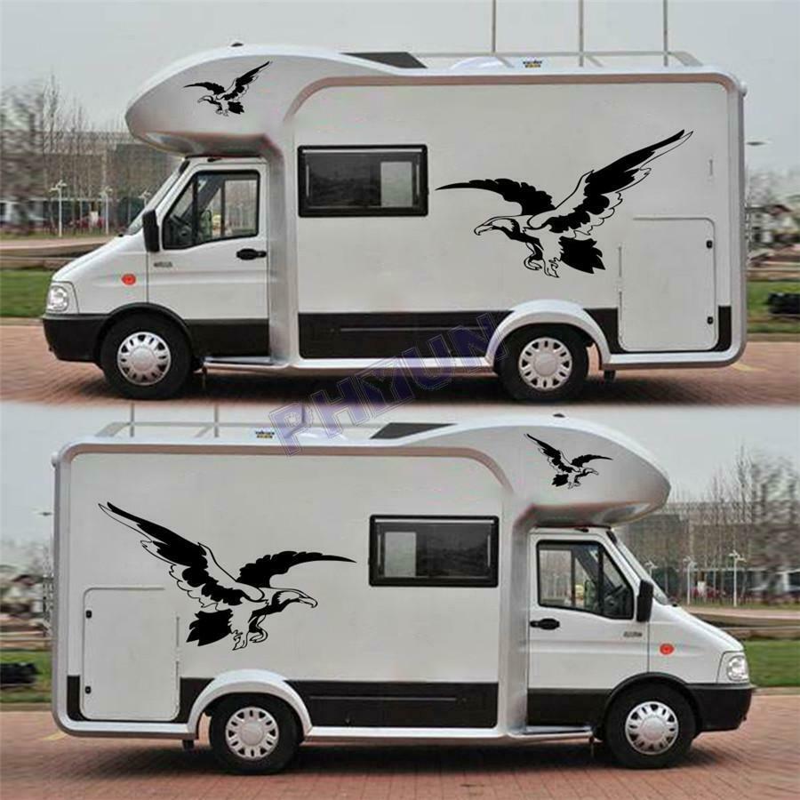 5x Car Stickers Decals Eagle Style Universal for Caravan Travel RV Camper Van