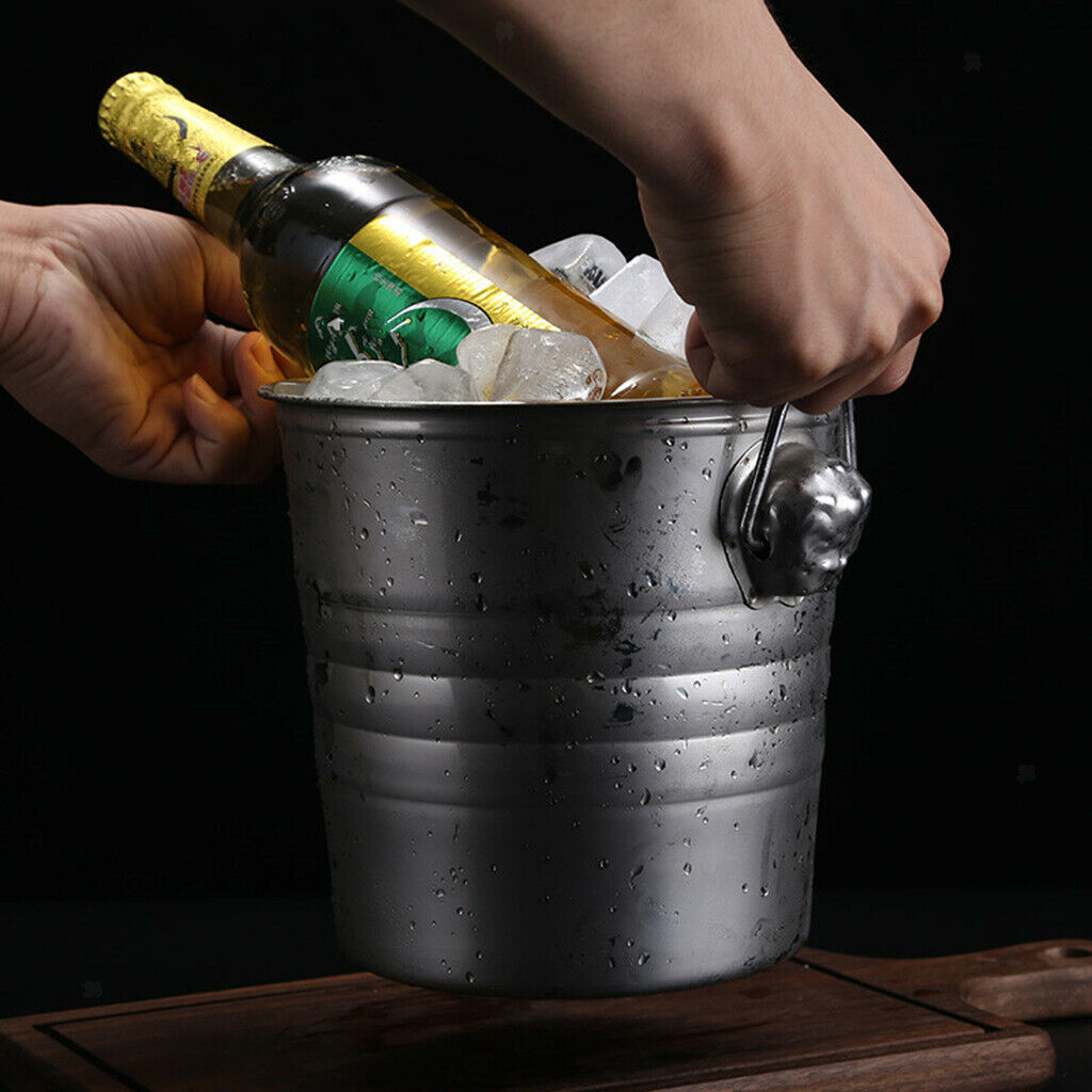 Champagne Ice Bucket Stainless Steel Beer Wine Drinks Cooler Party L