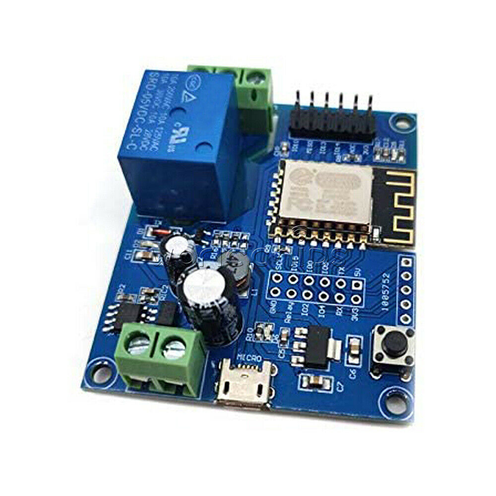 DC5-80V Power Supply ESP8266 WIFI Relay Module ESP-12F Development Board