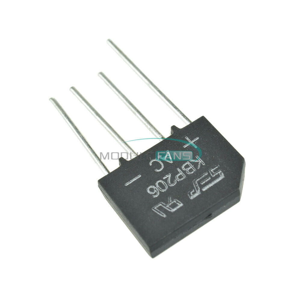 10PCS KBP206 KBP206G Single Phase 2.0 AMPS Glass Passivated Bridge Rectifiers IC