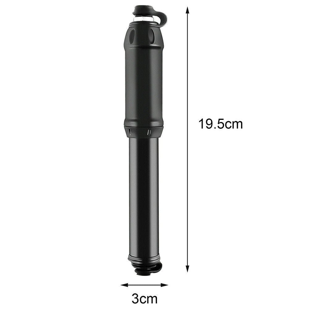 Portable Ball Inflator Hand Pump for Bike Bicycle Soccer Sport W/ Adapter Needle