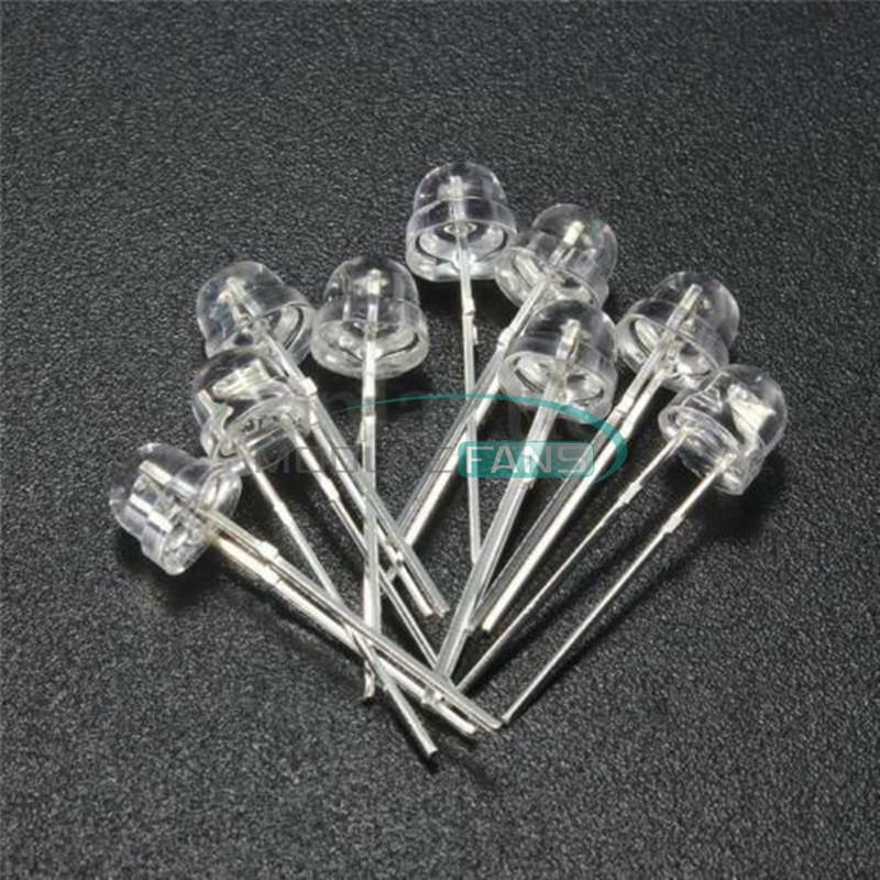 50PCS F5 5mm YELLOW Straw Hat Superbright LED Light LED Lamp MF