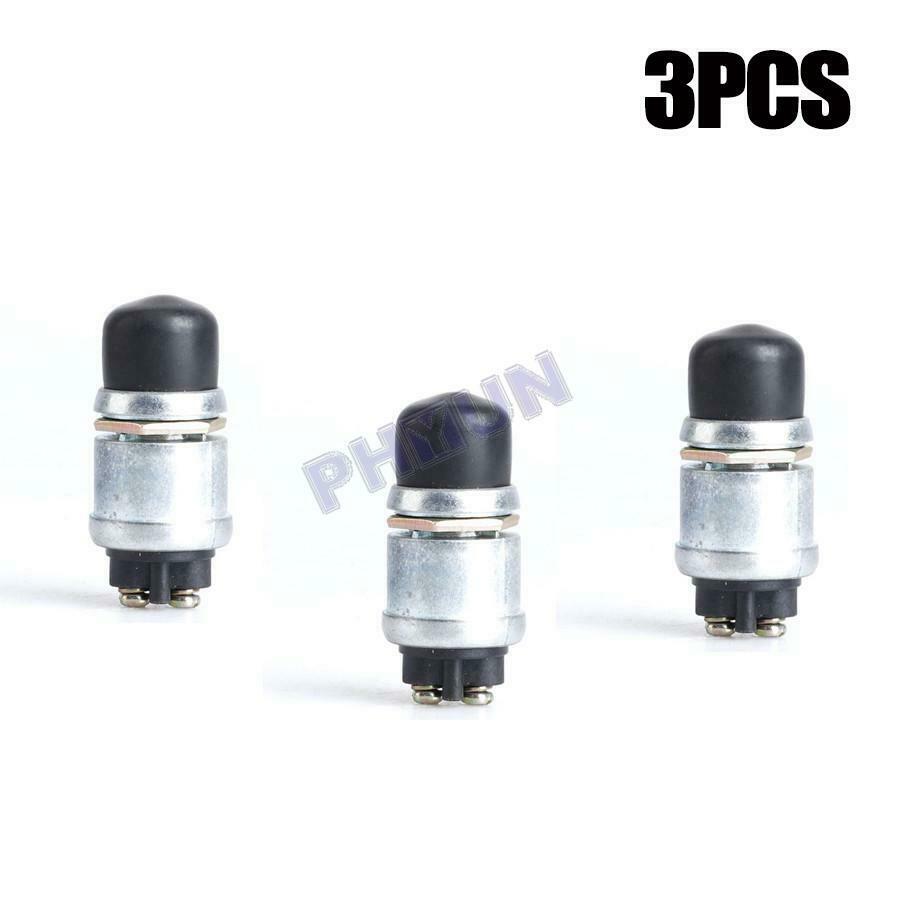 3Pcs 12V 50A Horn Engine Start Starter Switch Push Button For Car Boat Marine