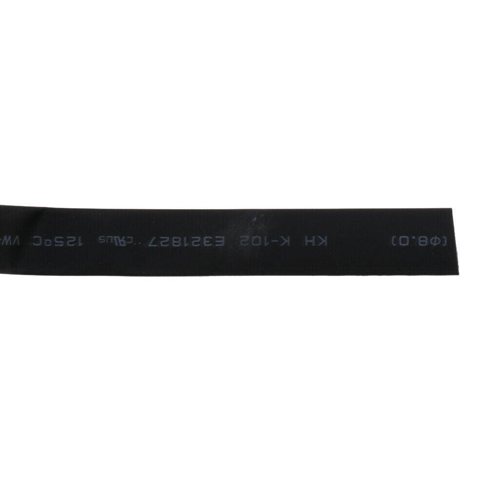 2:1 Heat Shrink Tubing Wire Wrap Assortment Tube Cable Sleeving Wrap 2M 8MM