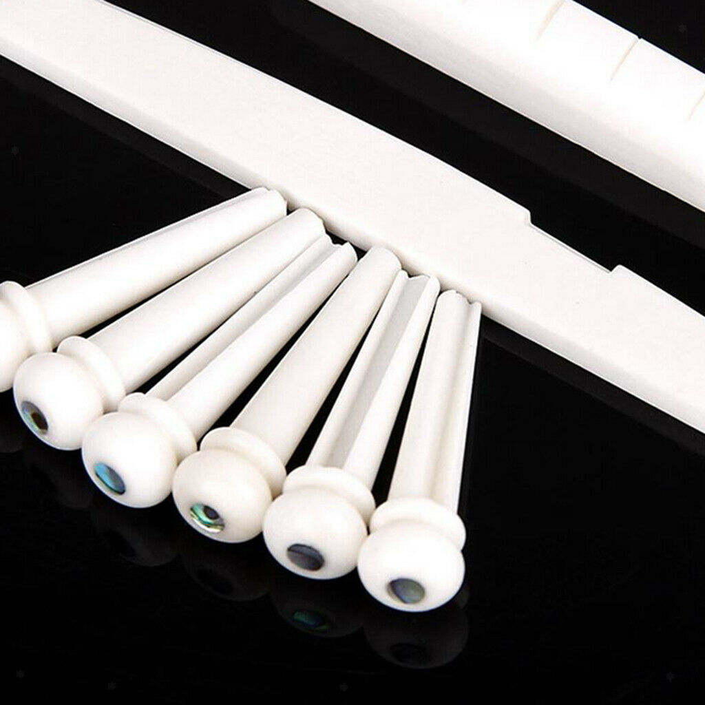Classical Guitar Bridge Cattle Saddle 6 String Bone Split Nut New