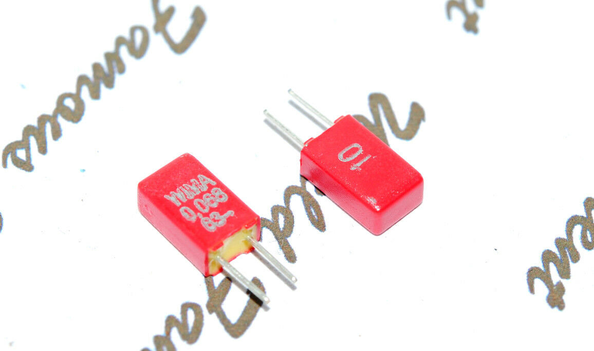 10pcs-WIMA MKS02 0.068uF (68nF) 63V 10% pich:2.5mm Capacitor MKS0C026800C00KSSD