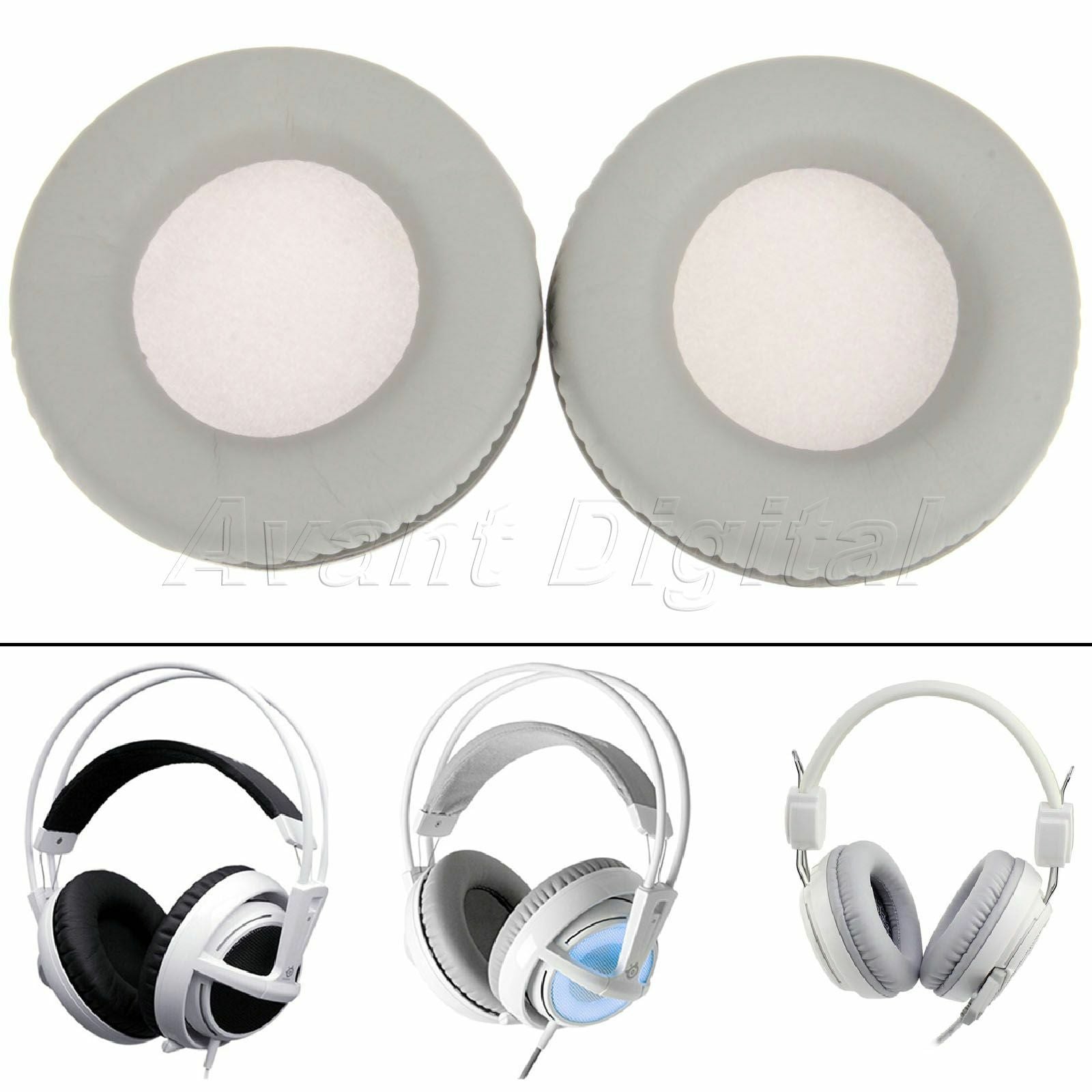 Gray Earpad Ear Pads Cushions For Steelseries Siberia V1 V2 V3 Gaming Headphones