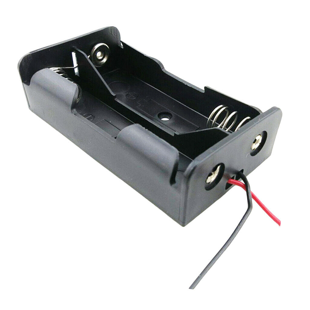 Rubber Wire Battery Holder Case Storage Box for 1x18650 Battery Black