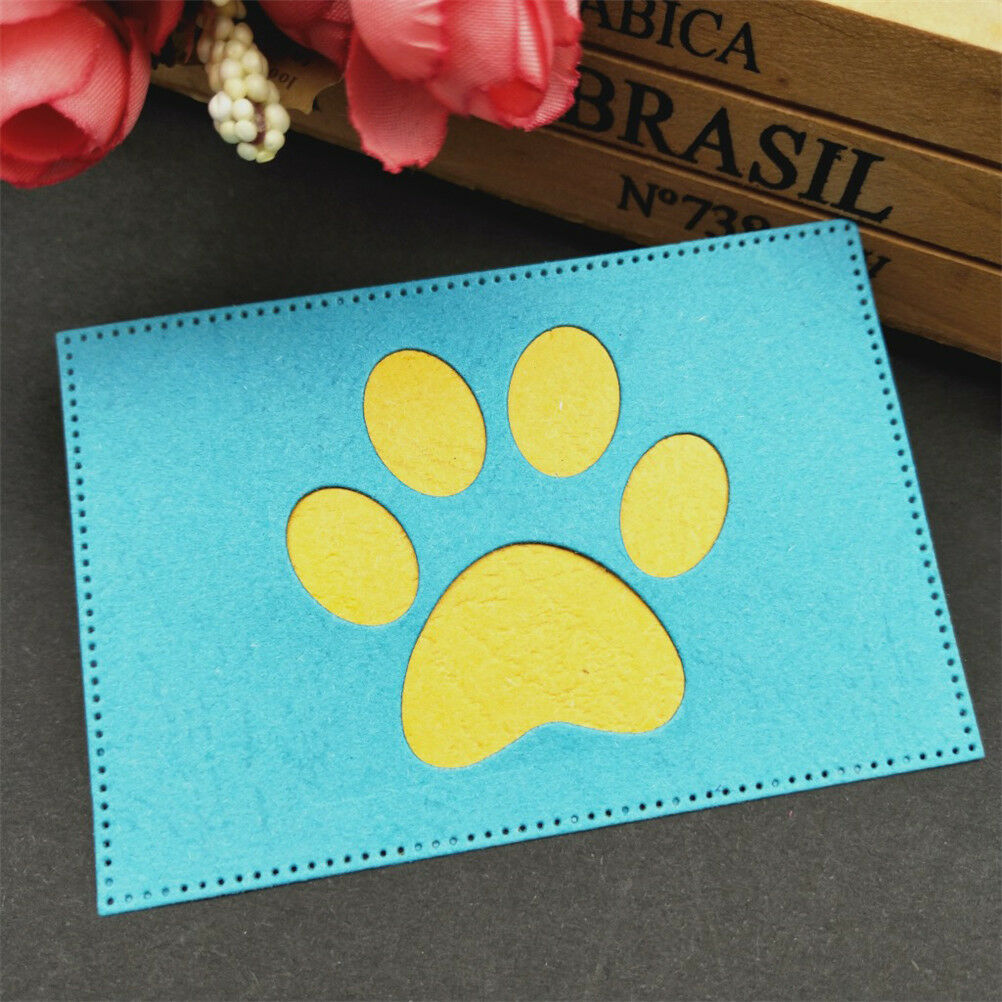 Dog Paw print Metal Cutting Dies For Stencil Emboss Scrap booking-Paper-Craft Rf
