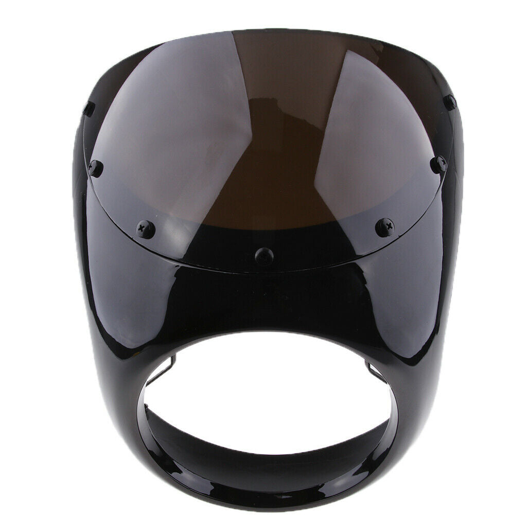 Universal 7" Motorcycle Retro Headlight Windscreen Wind for Cafe Racer