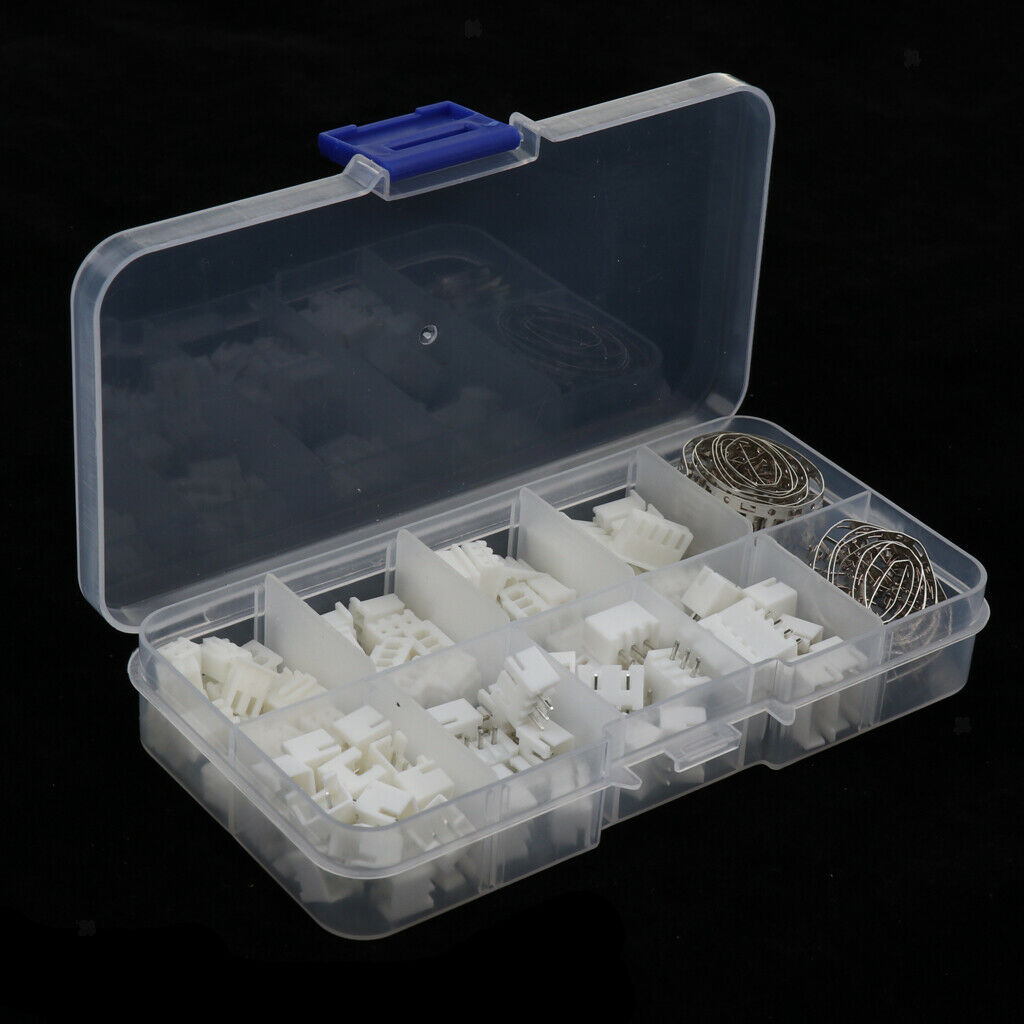500Pcs 2.54mm JST-XHP 2/3/4 Pin Housing Male/Female Pin Head Connector Kit