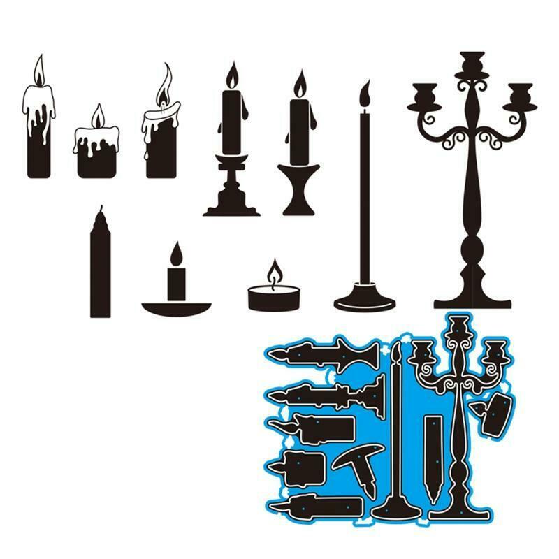 DIY Crafts Card Making Embossing Stencil for Candle Holder Album Paper Card